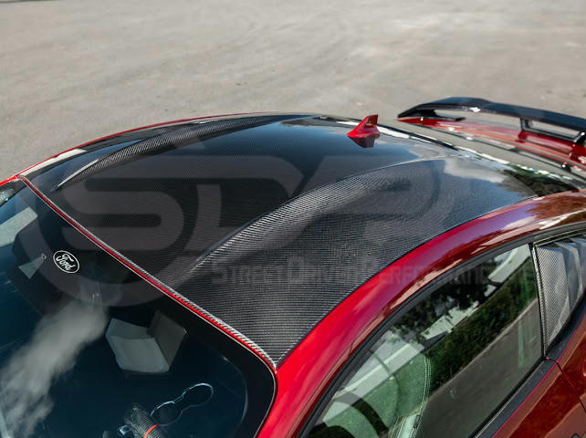 2015-Up Ford Mustang S550 & S650 Coupe | Factory Style Dry CARBON FIBER Tape-On Top Roof Panel Cover