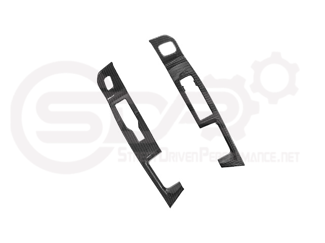 2021-UP FORD F-150 | FACTORY STYLE CARBON FIBER FRONT DOOR GLASS LIFTING PANEL COVER