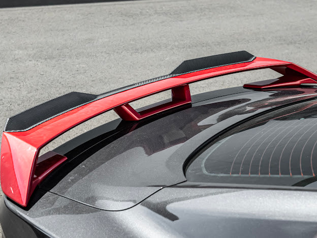 2024-Up Ford Mustang S650 | CARBON FIBER GT Performance Wing Rear Gurney Flap Spoiler *ADD-ON*