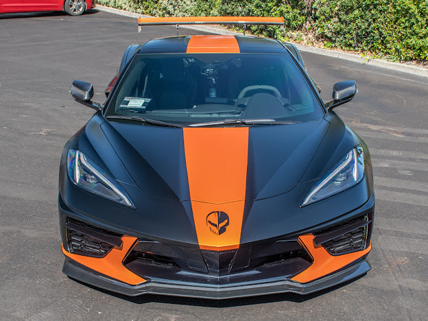 2020+ CORVETTE C8 STINGRAY & Z51 | Z06 Z07 PERFORMANCE FRONT LIP SPLITTER & CANARDS GROUND EFFECTS