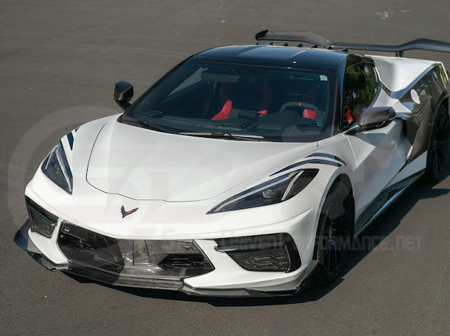2020+ CORVETTE C8 STINGRAY & Z51 | Z06 Z07 PERFORMANCE FRONT LIP SPLITTER & CANARDS GROUND EFFECTS