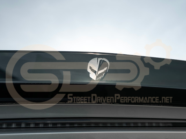 2023-Up Corvette C8 Z06 | Jake Skull Logo Rear Wickerbill Spoiler Wing