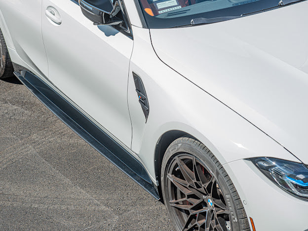2021-Up BMW G80 M3 | M-Performance CARBON FIBER *ADD-ON* Side Skirts Extension Rocker Panel Ground Effects