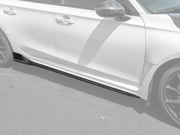 2022-UP HONDA CIVIC TYPE R | JDM STYLE CARBON FIBER SIDE SKIRTS ROCKER PANELS GROUND EFFECTS