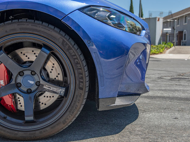 2021-UP BMW G82 / G83 M4 | M-PERFORMANCE STYLE CARBON FIBER FRONT SIDE LIP SPLITTER GROUND EFFECTS