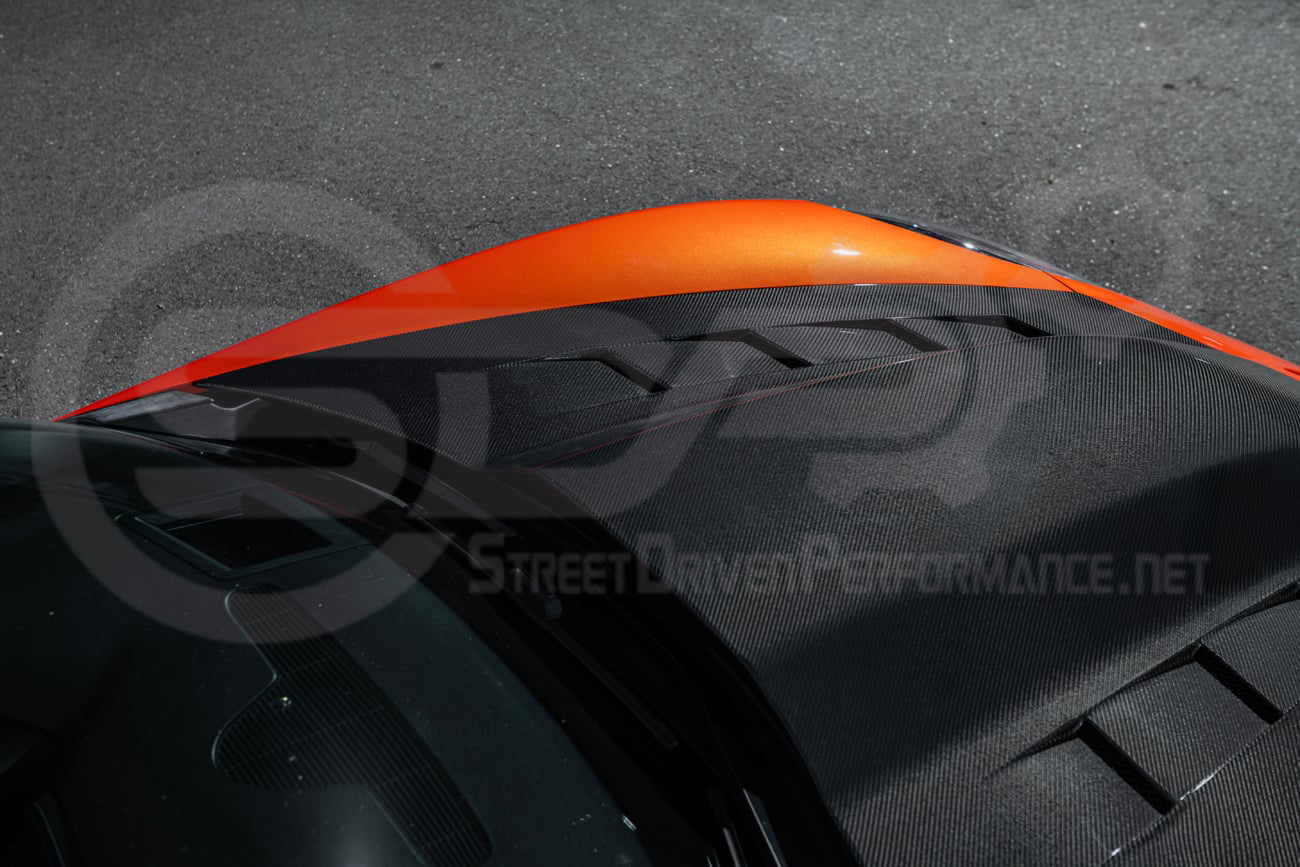 2005-2013 CHEVROLET CORVETTE C6 | SDP PERFORMANCE STYLE CARBON FIBER VENTED COWL HOOD