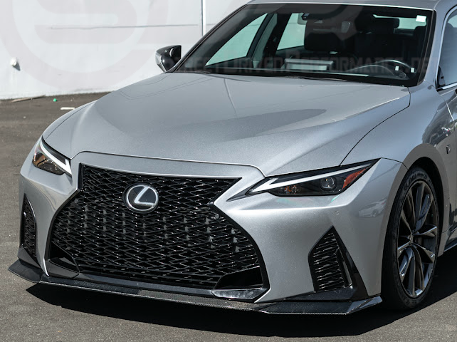 2021-UP LEXUS IS300, IS350, IS500 | JDM NOVEL STYLE CARBON FIBER FRONT BUMPER LIP SPLITTER GROUND EFFECTS