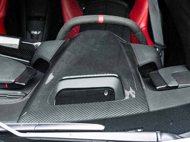2020+ CHEVROLET CORVETTE C8 CARBON FIBER UPPER DASHBOARD PAD INSTRUSMENT PANEL COVER