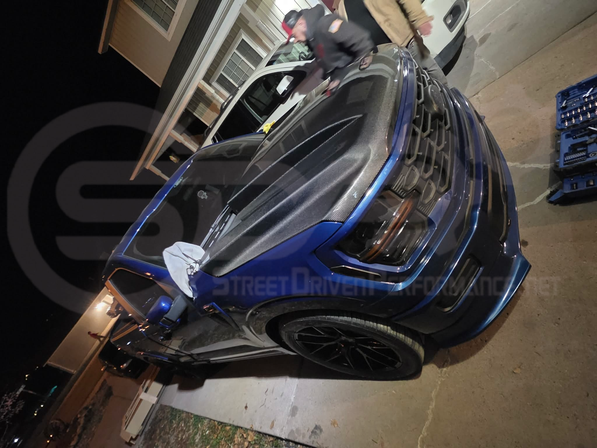 2021-UP FORD F-150 | SDP PERFORMANCE STYLE CARBON FIBER FRONT COWL HOOD