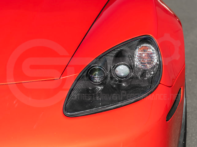 2005-2013 CHEVROLET CORVETTE C6 | FACTORY OEM STYLE CARBON FIBER  HEADLIGHTS HOUSING REPLACEMENT