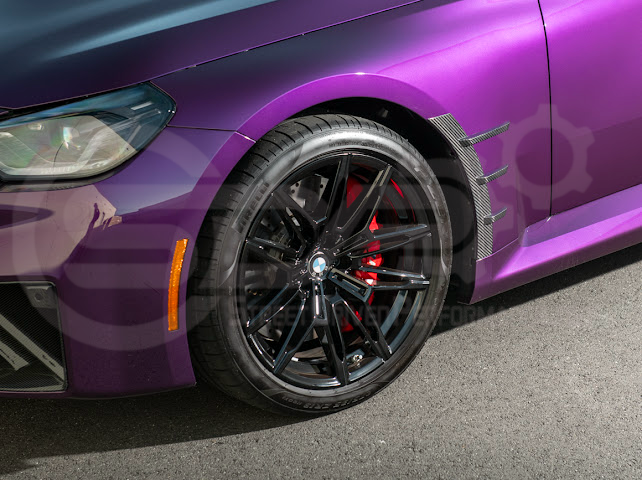 2023-UP BMW G87 M2 | DRY CARBON FIBER ADD-ON FENDER WHEEL ARCH TRIM FRONT & REAR PAIR