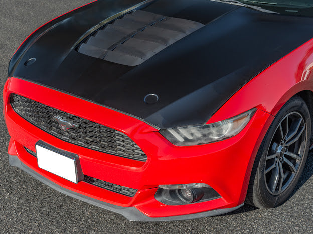 2015-23 FORD MUSTANG S550 | GT500 STYLE FRONT AIR VENTED HOOD