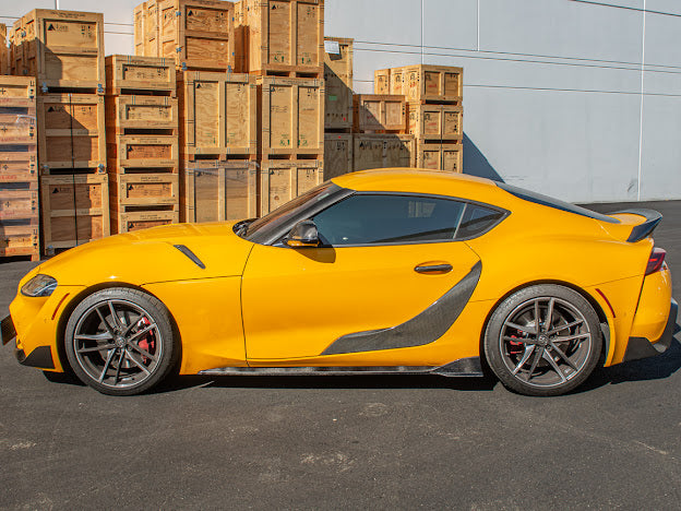 2020-Up Toyota GR Supra A90 A91 | CARBON FIBER Side Skirts Rocker Panels Ground Effects