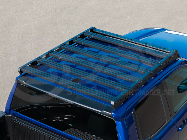 2016-2023 Toyota Tacoma | Extreme Off-Road Version 2 Carbon Steel Black Top Roof Rack Cargo Luggage Carrier