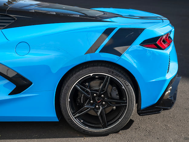 2020-Up Corvette C8 Stingray, Z51, & E-Ray | CARBON FLASH METALLIC Rear Bumper *ADD-ON* Diffuser Lip