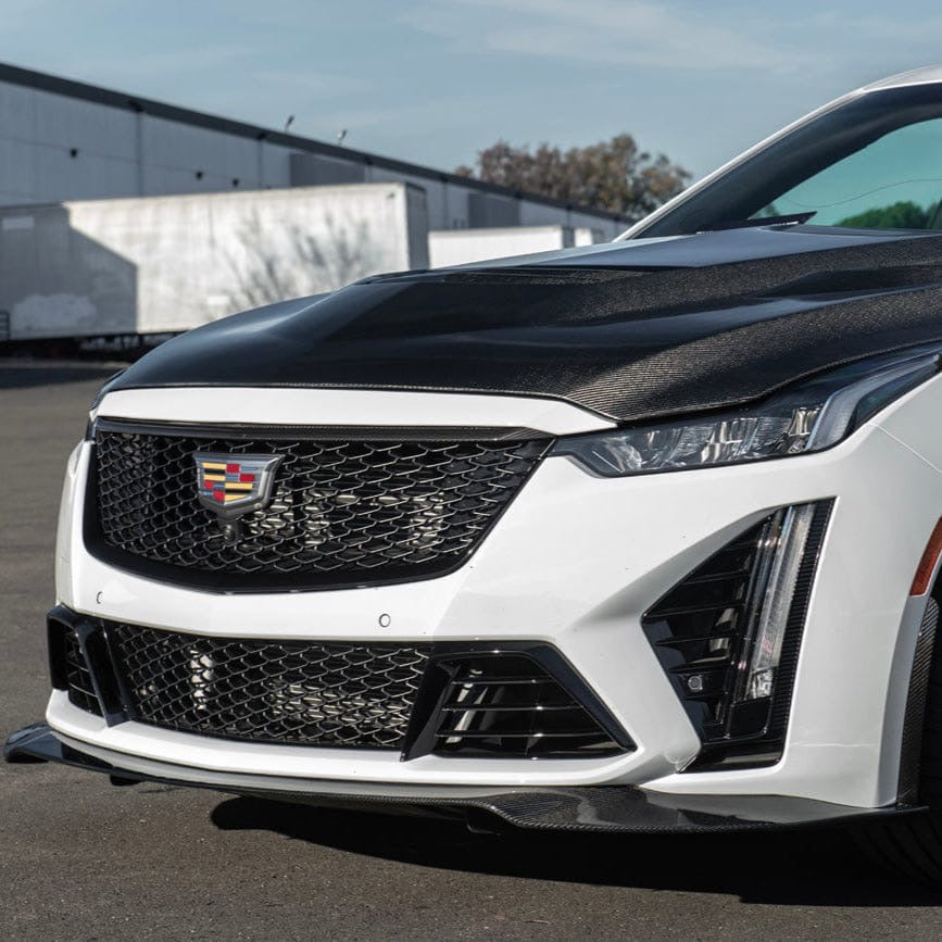2020-Up Cadillac CT5 / CT5-V / CT5-V Blackwing | Blackwing Style CARBON FIBER Front Vented Hood