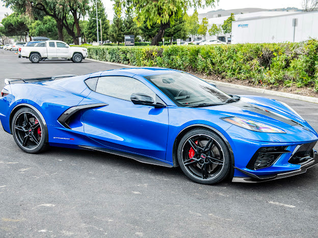 2020+ CHEVROLET CORVETTE C8 STINGRAY | Z06 PACKAGE SIDE SKIRTS ROCKER PANELS GROUND EFFECTS