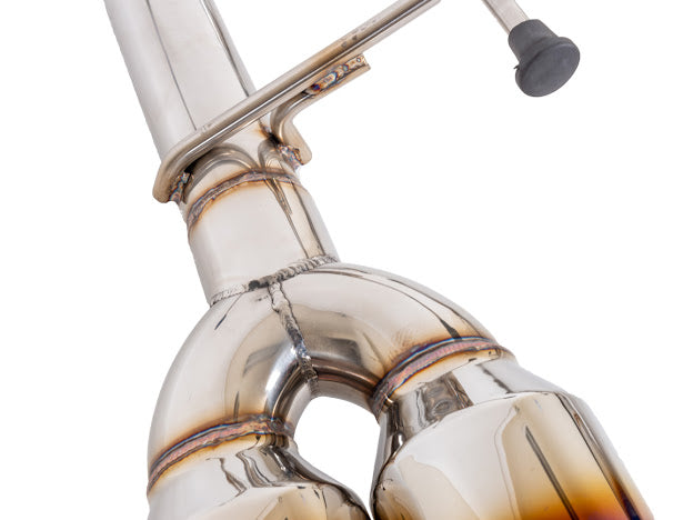 2015-2021 SUBARU WRX STI | MUFFLER DELETE QUAD TIPS CAT-BACK EXHAUST WITH BURNT BLUE TIPS