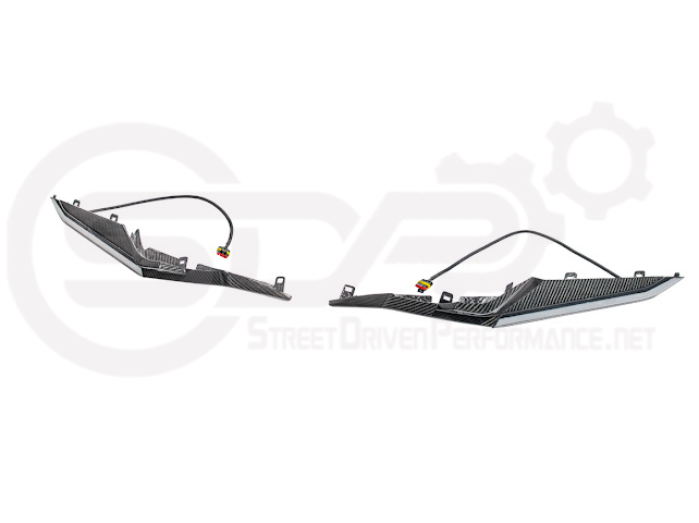 2023+ CHEVROLET CORVETTE C8 Z06 | CARBON FIBER SEQUENTIAL LED DRL LIGHT BAR BEZEL INSERT