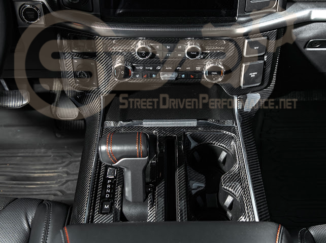2021-UP FORD F-150 | FACTORY STYLE CARBON FIBER CENTER CONTROL GEAR SHIFT PANEL COVER