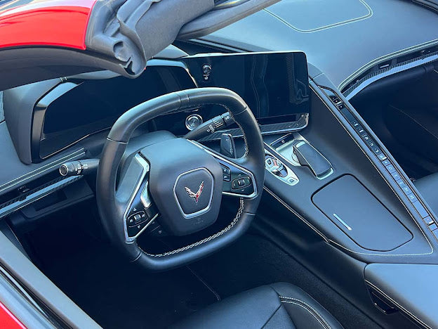 2020+ CHEVROLET CORVETTE C8 CARBON FIBER INTERIOR OVERLAY DASH TRIM