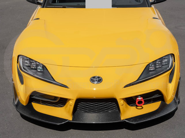 2020-Up Toyota GR Supra A90 A91 | A91 Package CARBON FIBER 3 Piece Front Bumper Lip Splitter Ground Effects