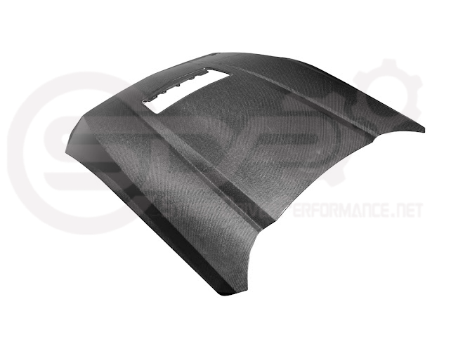 2024-Up Ford Mustang S650 | Factory Style CARBON FIBER Front Hood with Hood Vent (2 versions)