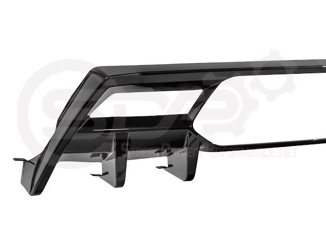 2023-UP CORVETTE C8 Z06 | GLOSSY BLACK REAR BUMPER FINNED DIFFUSER