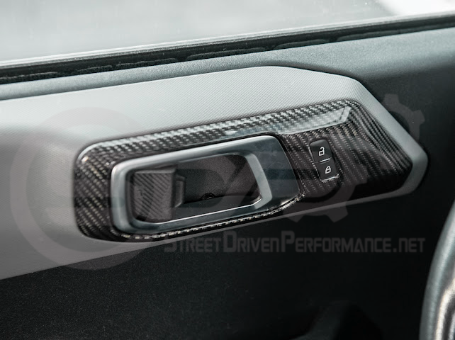 2021-UP FORD BRONCO CARBON FIBER FRONT DOOR HANDLE TRIM COVER
