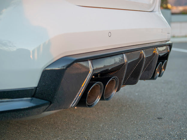 2021-UP BMW G80 M3 | G82/G83 M4 | M-PERFORMANCE STYLE CARBON FIBER REAR BUMPER DIFFUSER