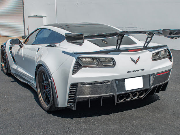 2014-2019 CORVETTE C7 GM FACTORY PACKAGE CARBON FIBER REAR BUMPER DIFFUSER