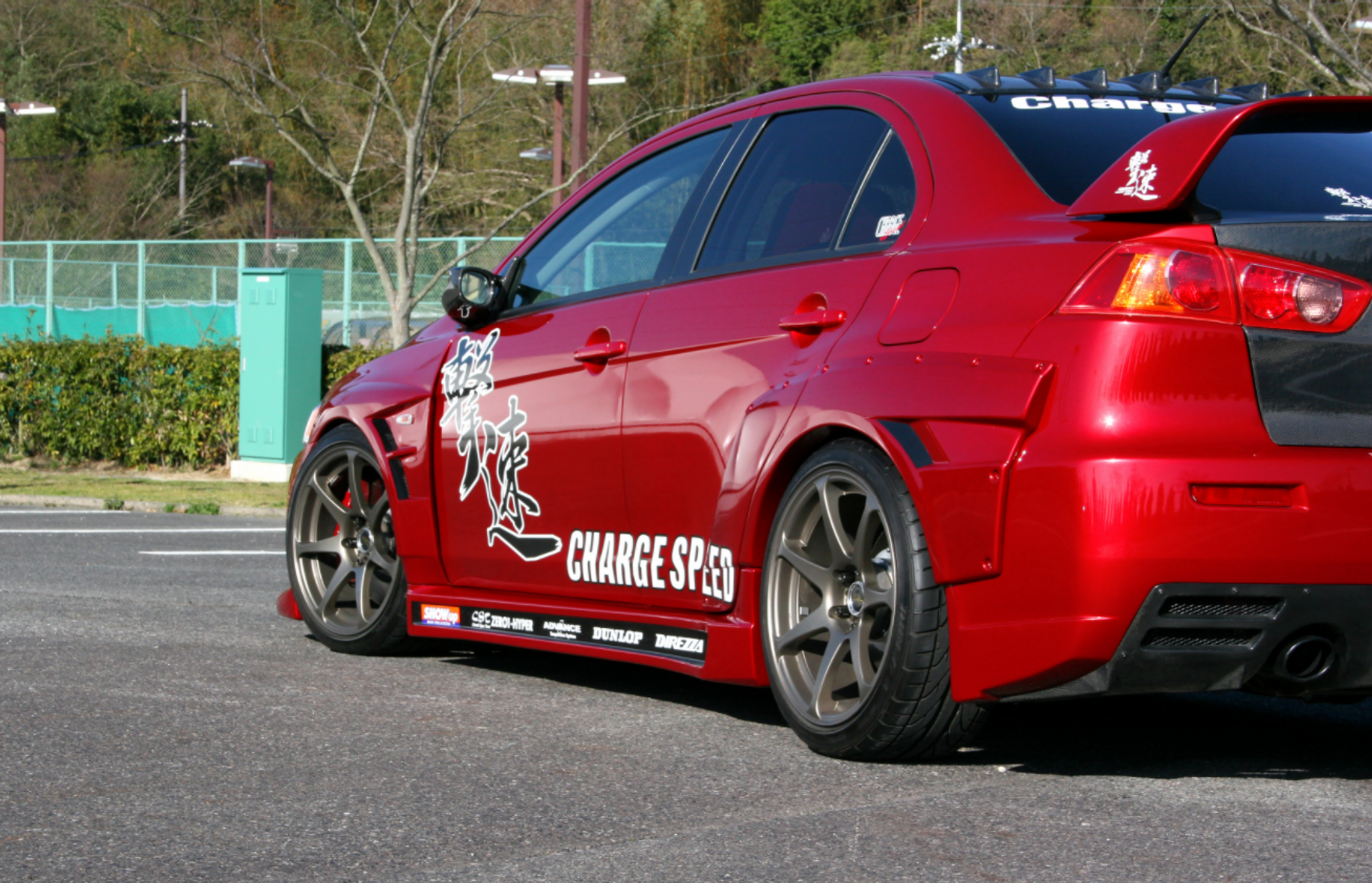 Charge Speed 2008-2017 Mitsubishi Lancer Evo X 20MM D-1 Style Blister Wide Rear Fenders FRP