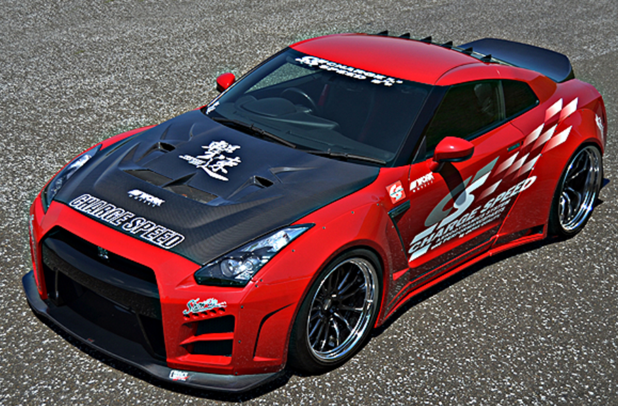 Charge Speed 2017-2024 Nissan ALL GTR R35 Kouki Wide Body Complete Kit with Carbon Front & Rear Under Diffuser