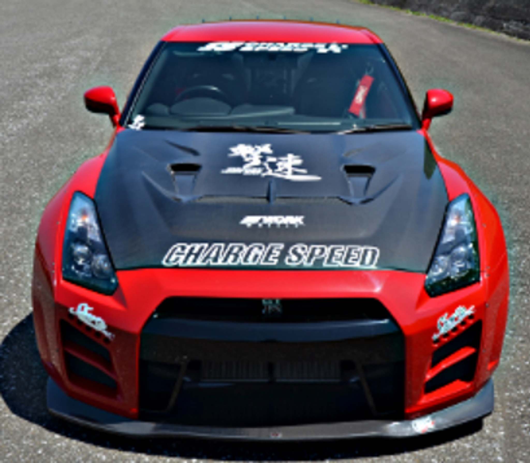 Charge Speed 2017-2024 Nissan ALL GTR R35 Kouki Wide Body Complete Kit with FRP Front & Rear Under Diffuser in Black Gel