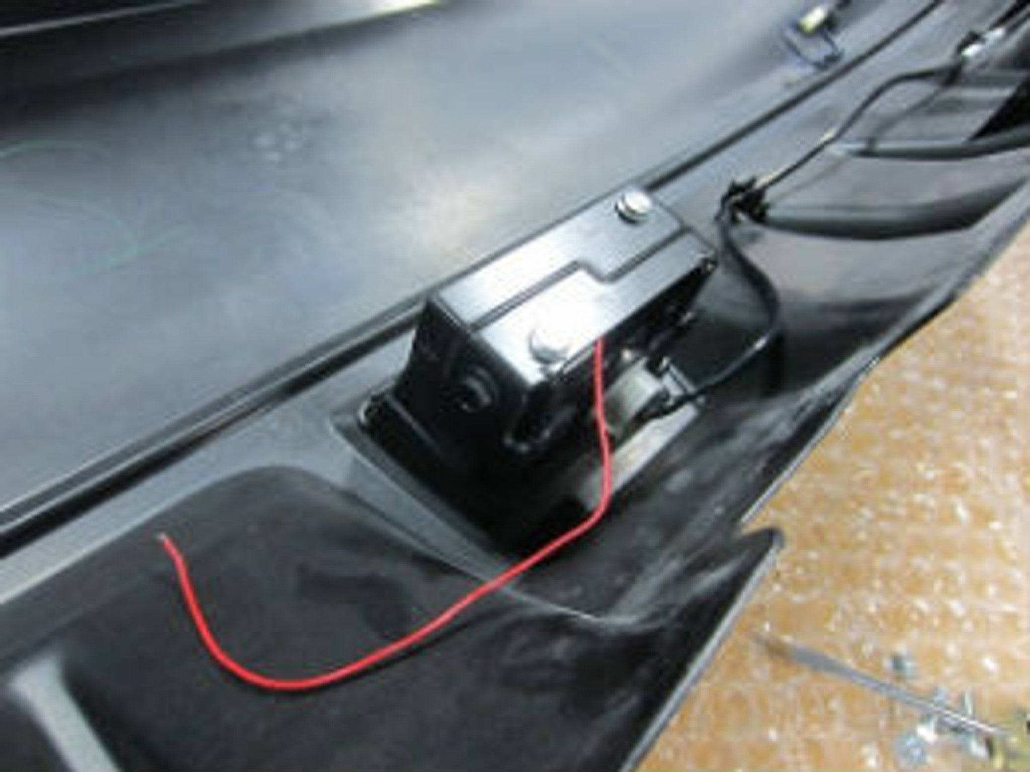 Charge Speed JDM Spec Subaru Clear LED back fog lamp with F1 style flash brake lamp-LENS=CLEAR, REFLECTOR= RED CHROME
