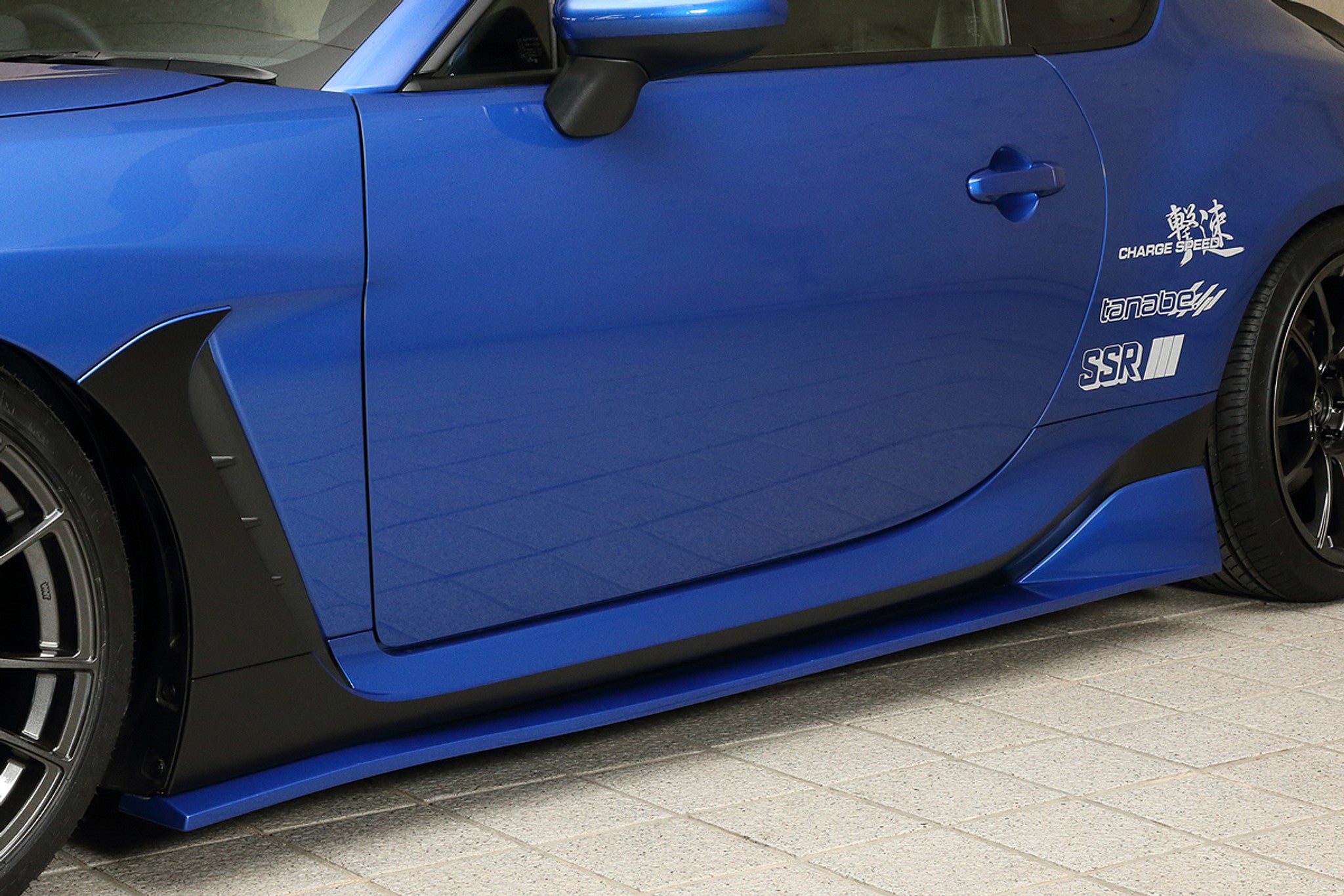 Charge Speed 2022-2026 Subaru BR-Z ZD8 & Toyota GR86 All Models Bottom Lines Type 1 FRP Side Skirts (Pair)