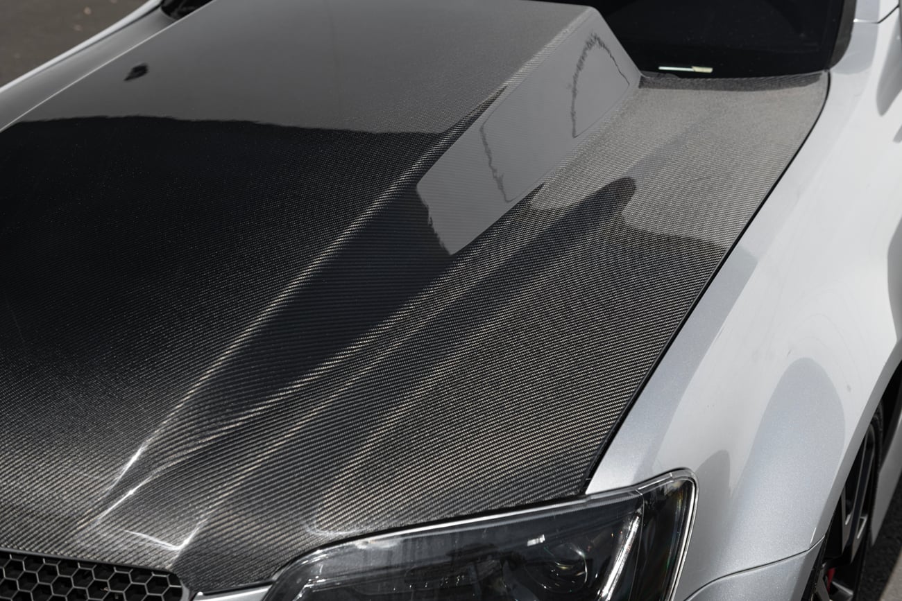 2008-2009 PONTIAC G8 CARBON FIBER FRONT COWL HOOD