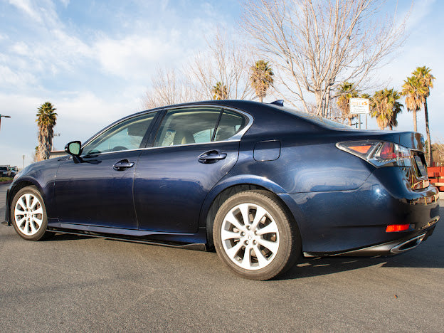 2013-Up Lexus GS-Series Lexon Style CARBON FIBER Side Skirts Rocker Panel Extension Ground Effects