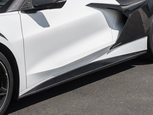 2020+ CHEVROLET CORVETTE C8 SIDE SKIRTS ROCKER PANELS GROUND EFFECTS