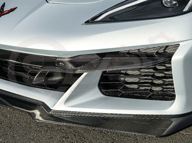 2023+ CHEVROLET CORVETTE C8 Z06 | CARBON FIBER FRONT BUMPER GRILLE INSERT PAIR