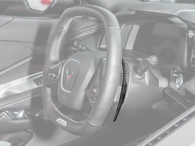 2020-Up Corvette C8 | CARBON FIBER Steering Wheel Paddle Shifters Replacement
