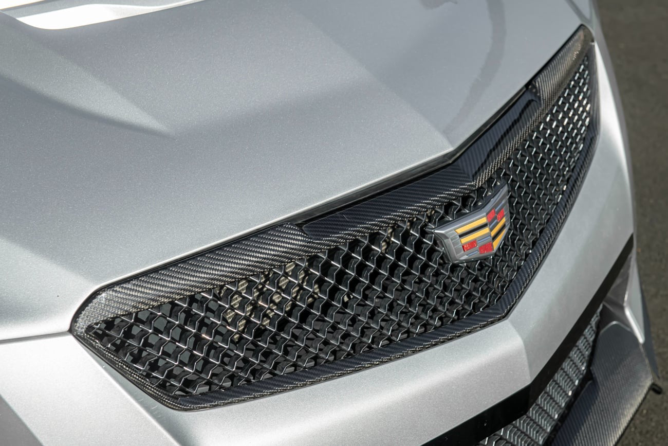2016-19 CADILLAC ATS-V | CARBON FIBER FRONT GRILLE TRIM SURROUNDING MOLDING REPLACEMENT