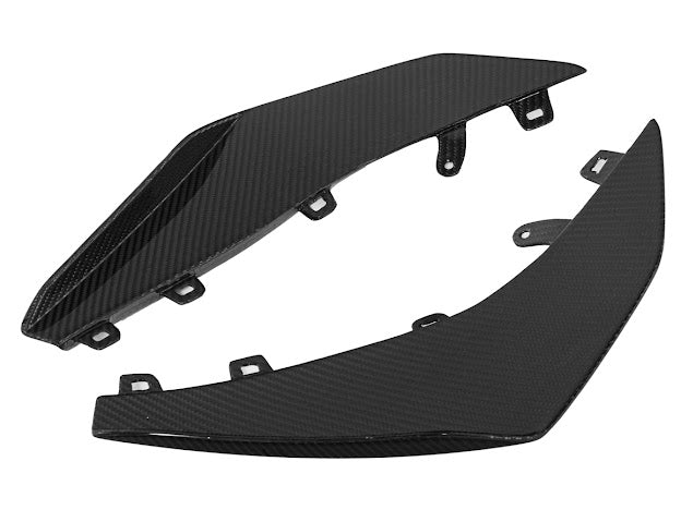 2023+ CHEVROLET CORVETTE C8 Z06 & E-RAY | Z07 PERFORMANCE PACKAGE CARBON FIBER LIP SPLITTER GROUND EFFECTS WITH CANARDS