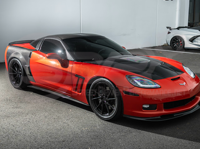 2005-2013 C6 Corvette - Carbon Fiber B-Pillar / Halo Cover