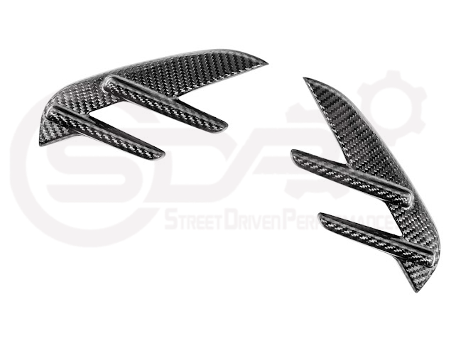 2021-UP BMW G82 G83 M4 | FACTORY REPLACEMENT CARBON FIBER SIDE FENDER VENT TRIM COVERS PAIR