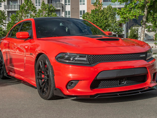 2015-UP DODGE CHARGER SRT PERFORMANCE FRONT SPLITTER (4pc)