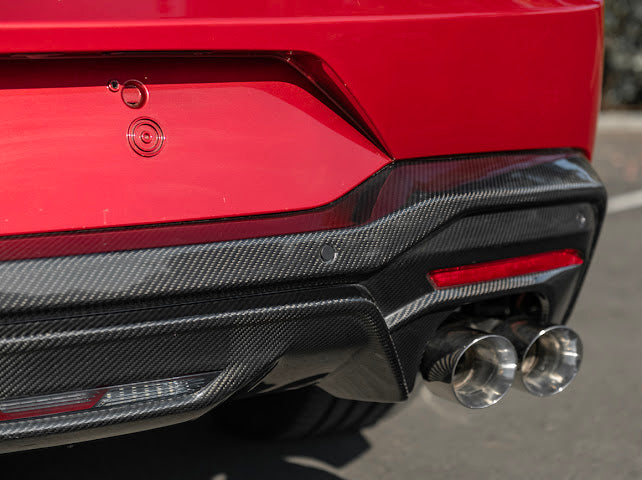 2024-Up Ford Mustang S650 | GT Style CARBON FIBER Rear Bumper Diffuser