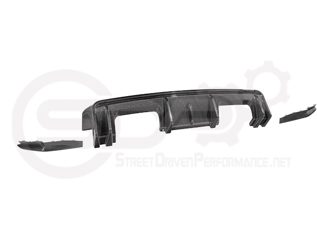 2021-PRESENT BMW G82/G83 M4 | 3D STYLE CARBON FIBER REPLACEMENT 3PCS REAR DIFFUSER APRON