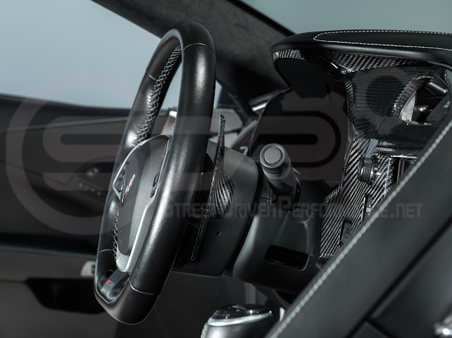 2014-2019 CHEVROLET CORVETTE C7 | CARBON FIBER FACTORY EXTENDED STYLE PADDLE SHIFTERS PAIR