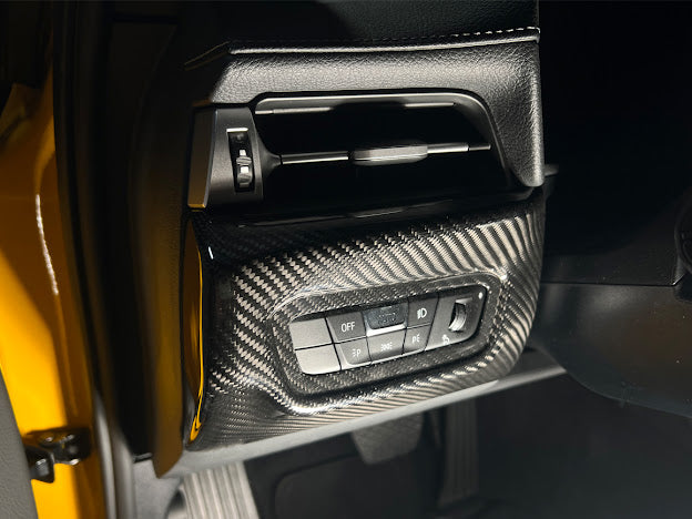 2020-Up Toyota GR Supra A90 A91 | Factory Style CARBON FIBER Headlight Adjustment Switch Button Cover
